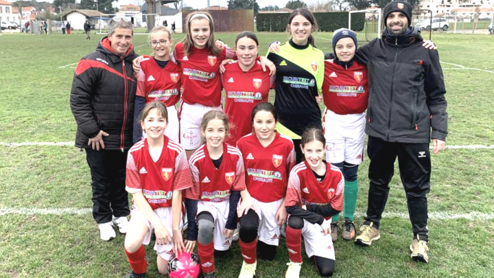 Les U13 ans filles du Sam Football