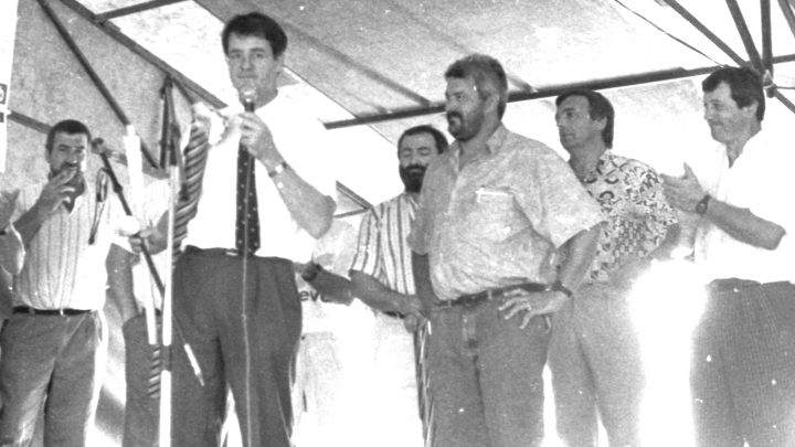 Bernard Lapasset était venu à Menditte