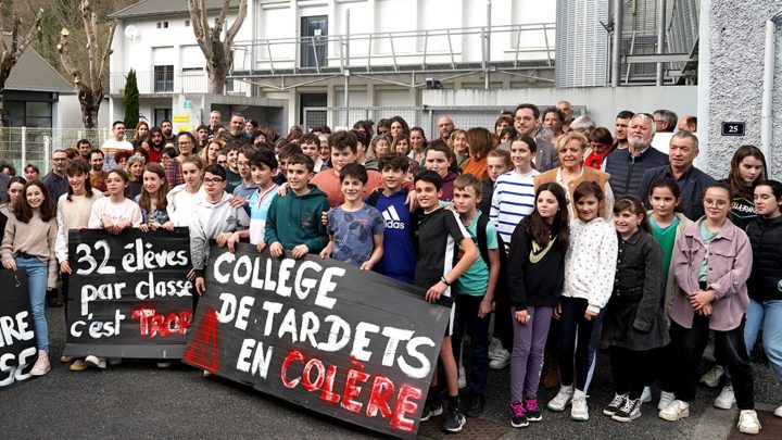 Mouvement au collège Jauréguy