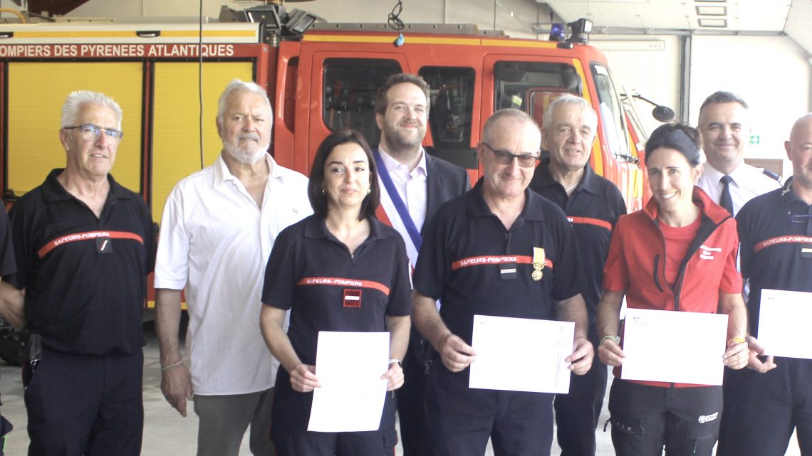 LES SAPEURS POMPIERS SOULETINS MIS A L’HONNEUR