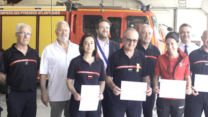 LES SAPEURS POMPIERS SOULETINS MIS A L’HONNEUR